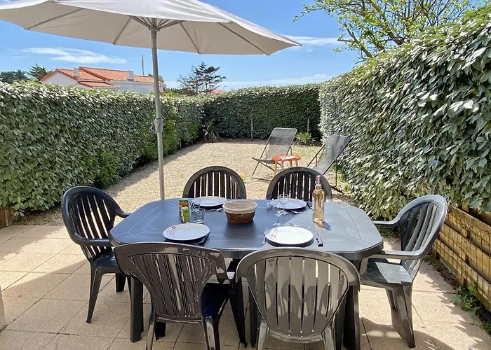 度假居 Maison 150m De La Plage, Piscine, Wifi, Parking - Fr-1-231-202 布雷蒂诺斯梅尔